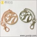 brand logo engraved name keychains for bags 3