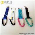 silkscreen printing short keychain with climbing buckle 1