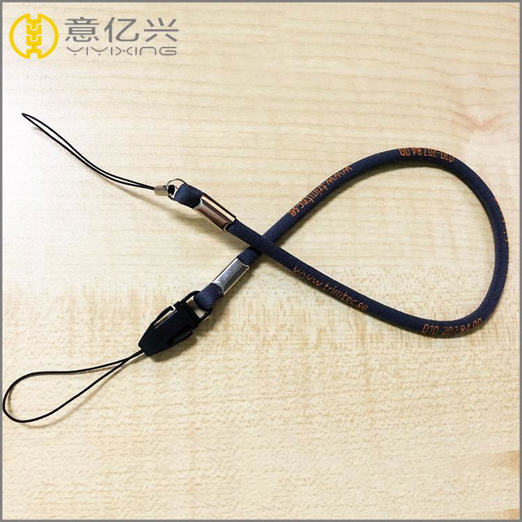 supple stretch polyester sublimation string rope lanyards 2