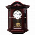 High quality home decor pendulum wooded wall clock