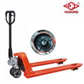 Heavy duty 2500kg hand pallet truck with pu wheel 2