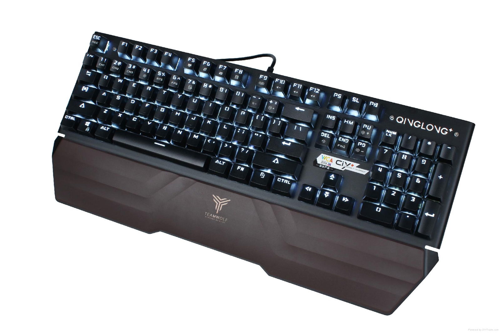 Arbiter-TEAMWOLF wired gaming keyboard with RGB backlight-X17/X15 3