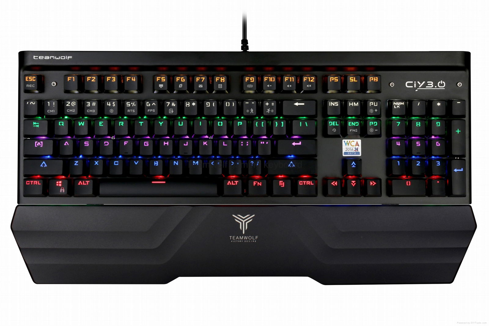 Arbiter-TEAMWOLF wired gaming keyboard with RGB backlight-X21