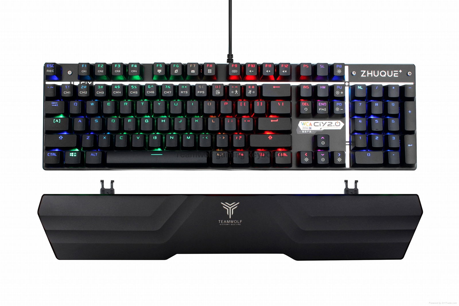 Arbiter-TEAMWOLF wired multiple luminescence mode gaming keyboard X08 2