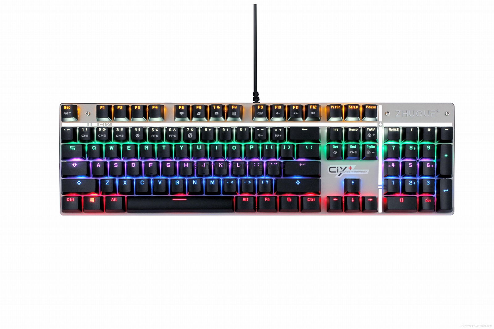 Arbiter-TEAMWOLF wired multiple luminescence mode gaming keyboard X08 4