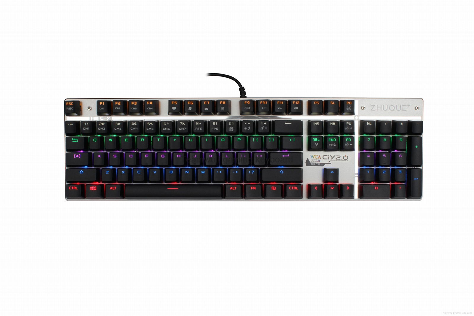 Arbiter-TEAMWOLF wired multiple luminescence mode gaming keyboard X08 3