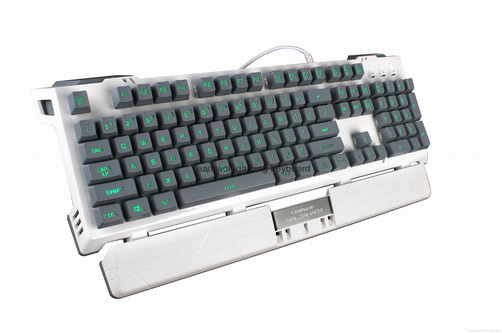 Arbiter-TEAMWOLF wired Membrain gaming keyboard with color Mixed light-AK616 5