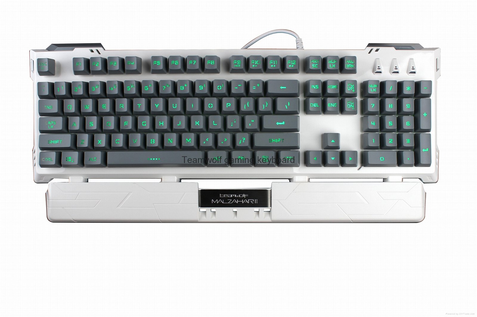 Arbiter-TEAMWOLF wired Membrain gaming keyboard with color Mixed light-AK616 4