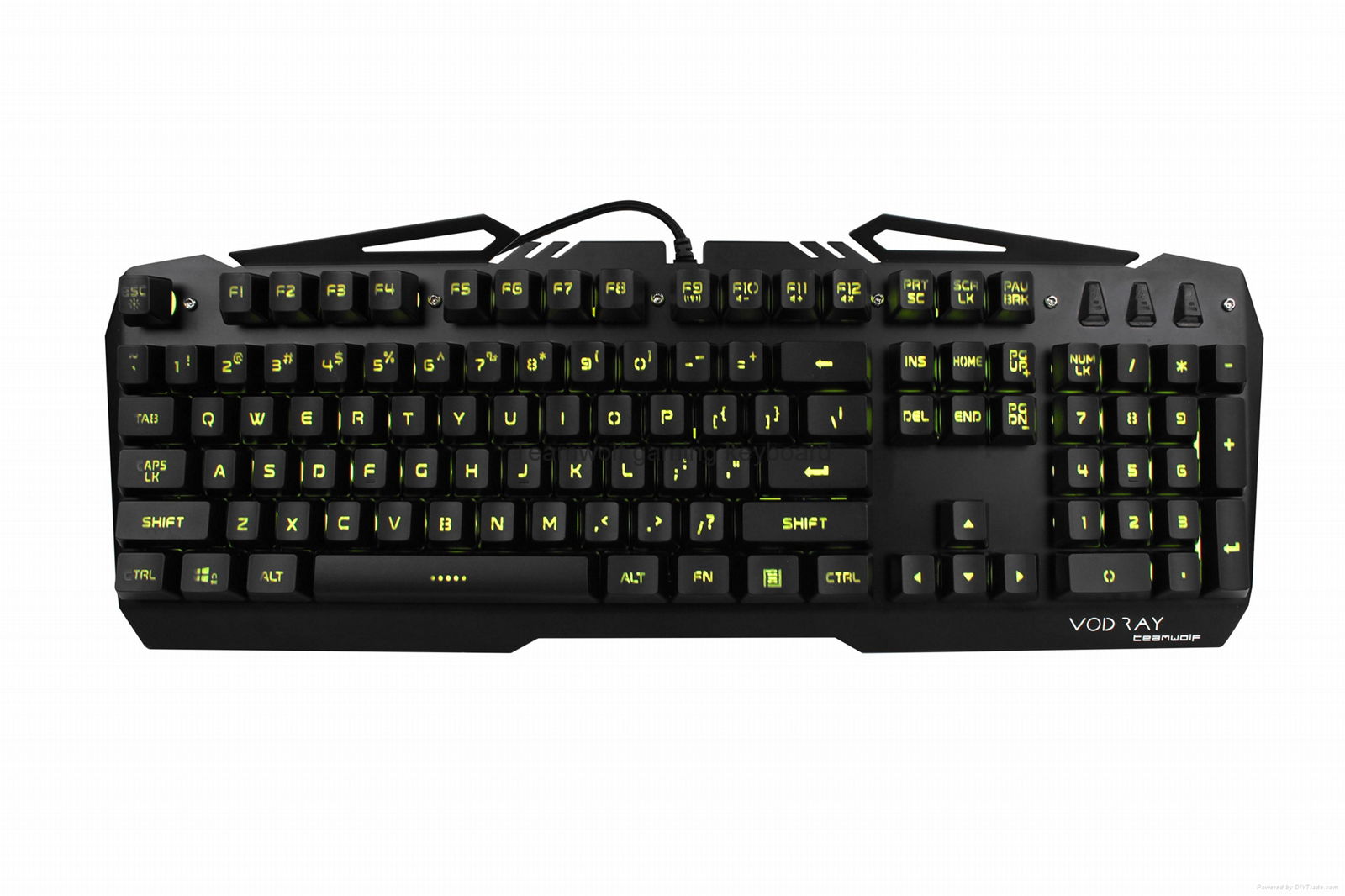 Arbiter-TEAMWOLF wired Membrain gaming keyboard with color Mixed light-G13