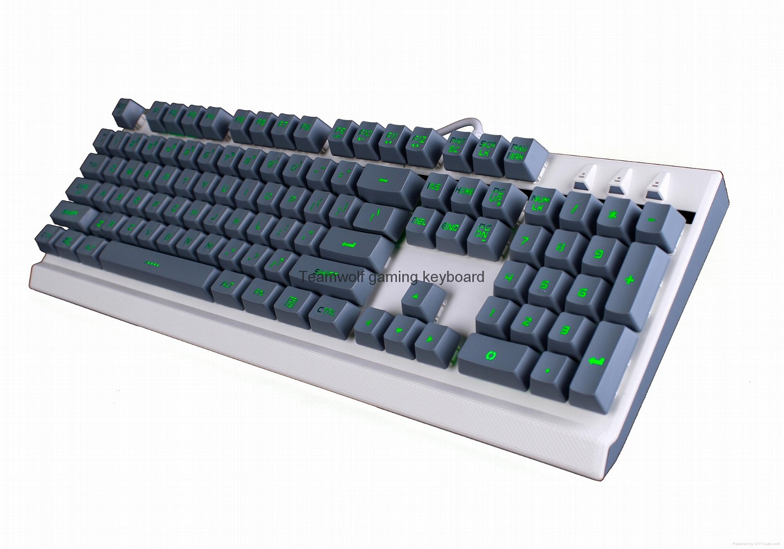 Arbiter-TEAMWOLF wired Membrain gaming keyboard with color Mixed light-G12 3