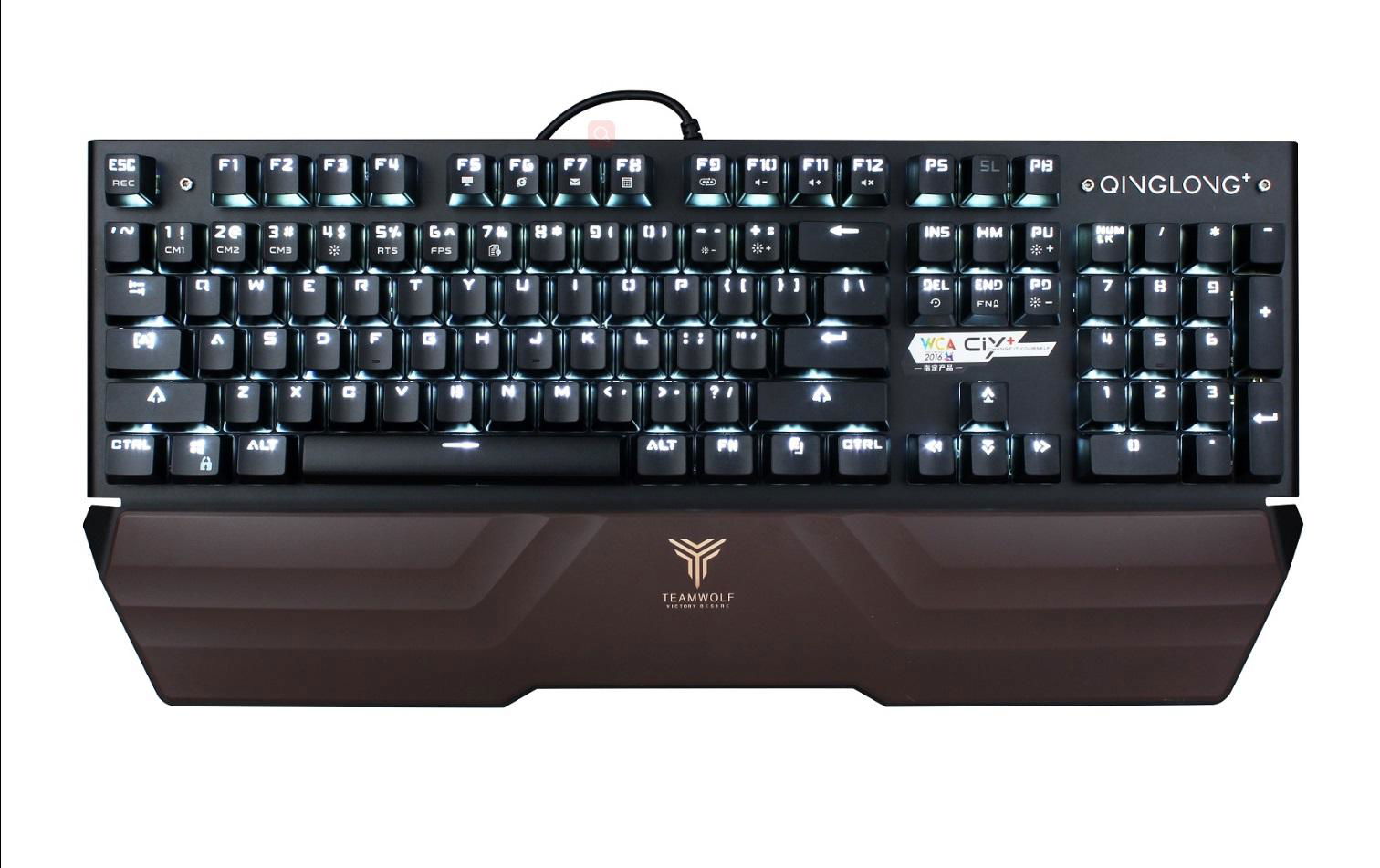 Arbiter-TEAMWOLF wired gaming keyboard with RGB backlight-X17/X15 4