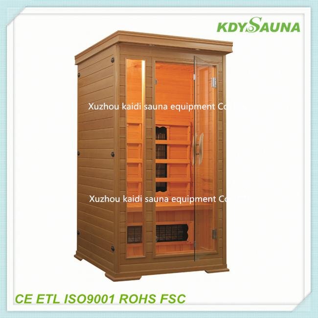 Far wooded infrared sauna room 