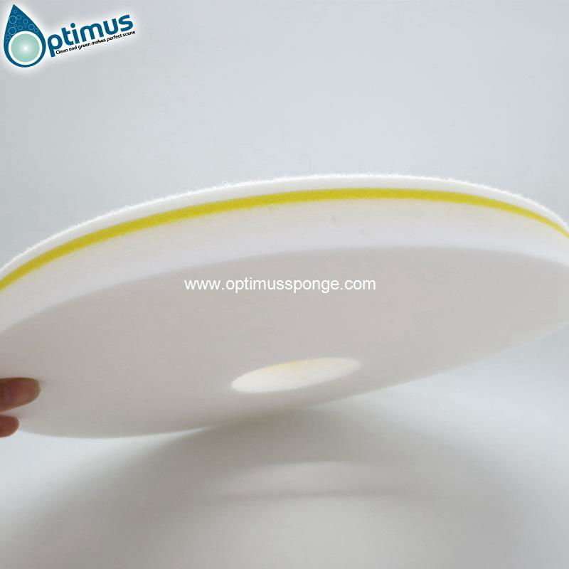 white floor pad sponge eraser for machine Doodle with yellow layer