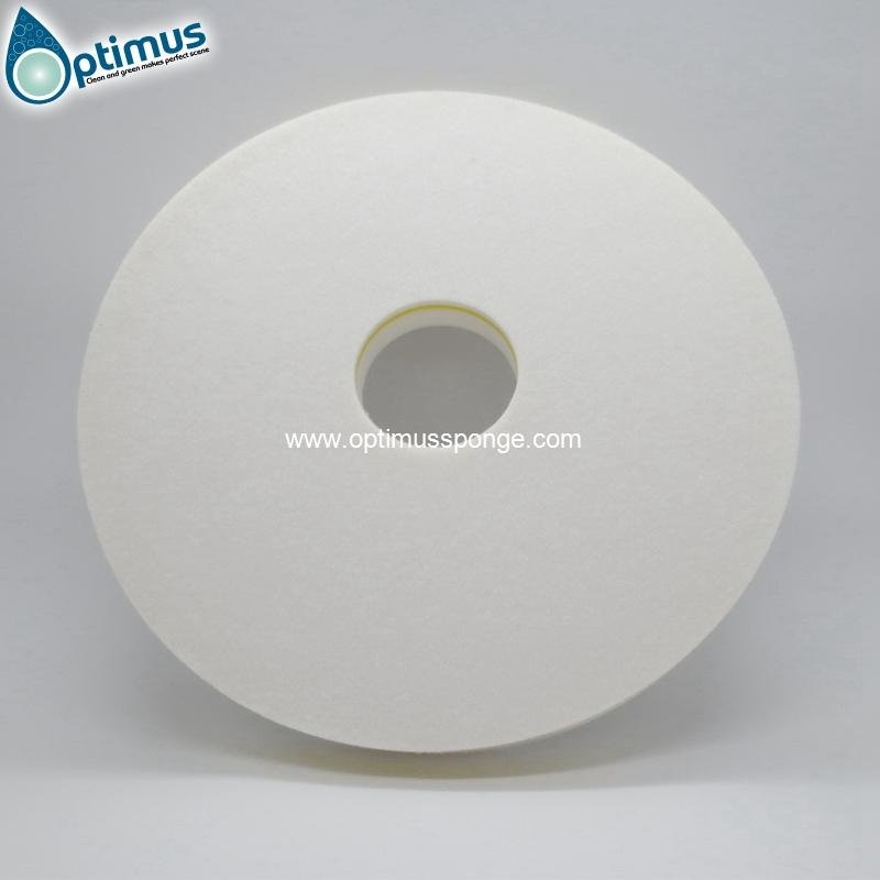 white floor pad sponge eraser for machine Doodle with yellow layer 3