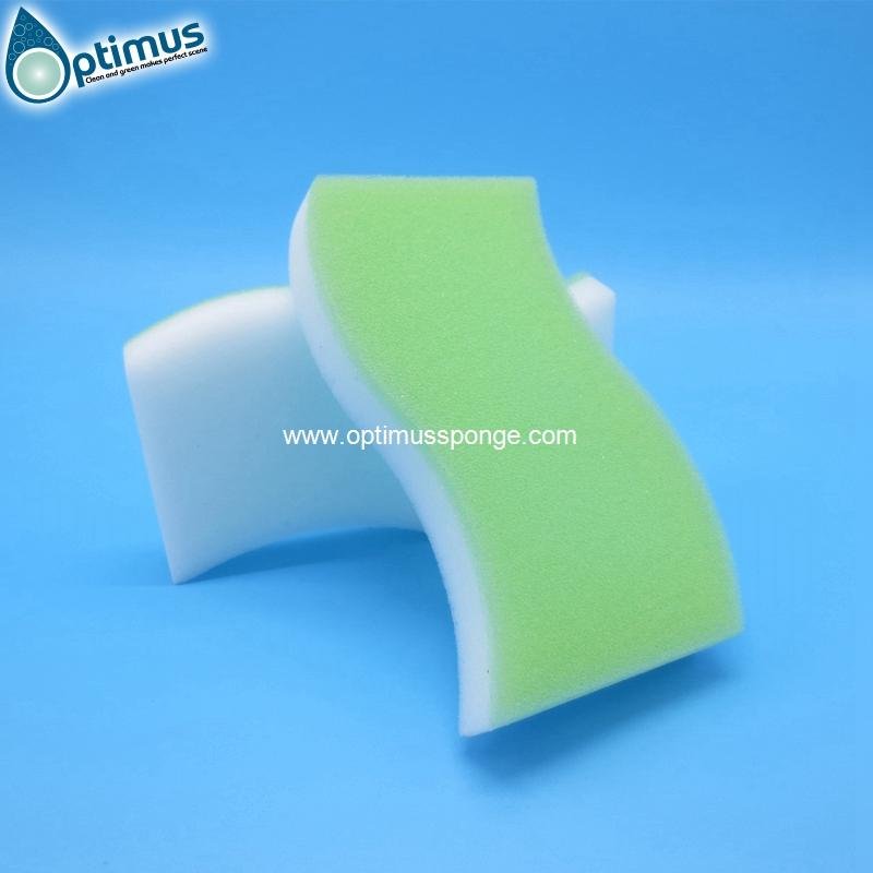 magic nano cleaning melamine sponge eraser with PU sponge factory sell 4