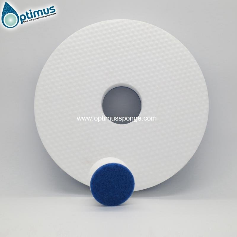 17'' inches melamine floor pad for machine with blue scouring pad 2