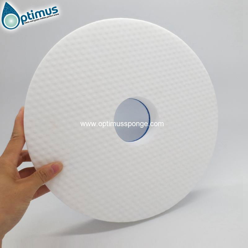17'' inches melamine floor pad for machine with blue scouring pad 3