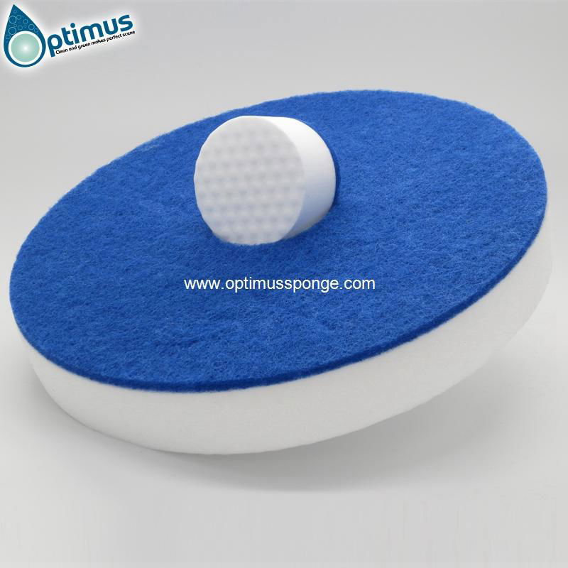 17'' inches melamine floor pad for machine with blue scouring pad 4