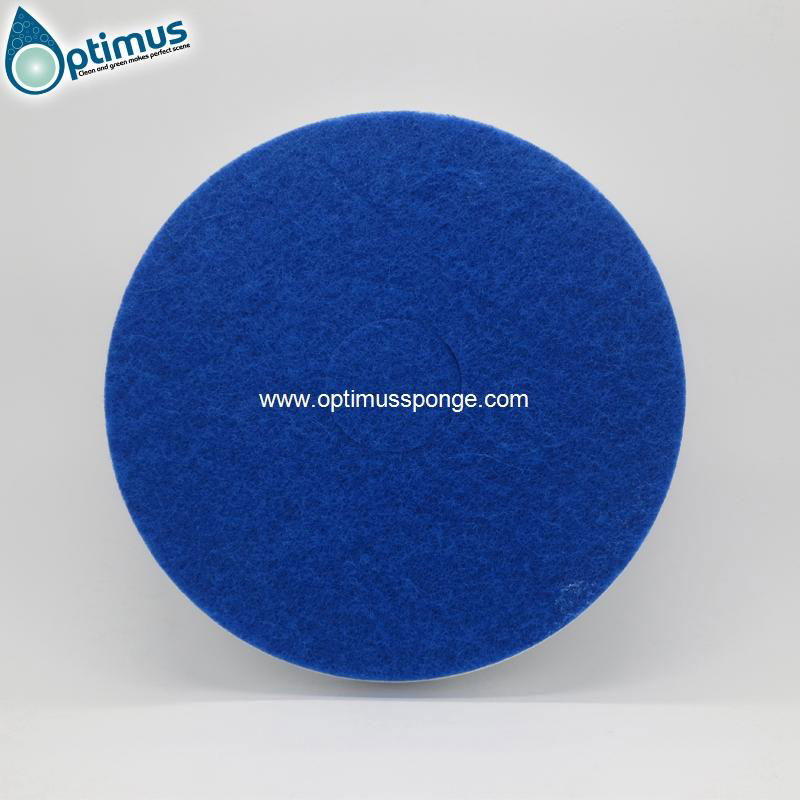 17'' inches melamine floor pad for machine with blue scouring pad 5
