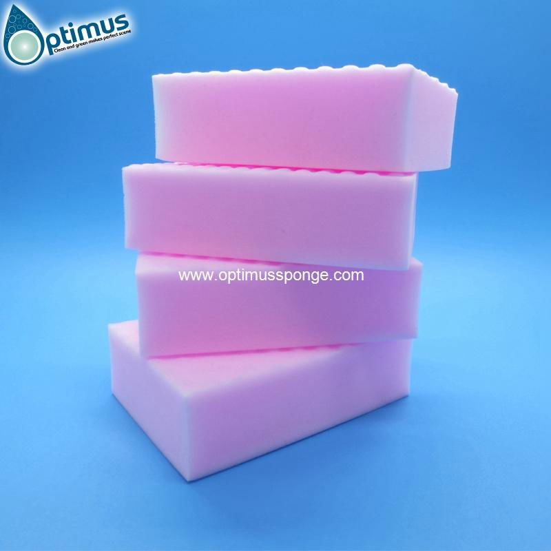  Hi Tech Sponge pink colorful melamine sponge magic sponge eraser 3