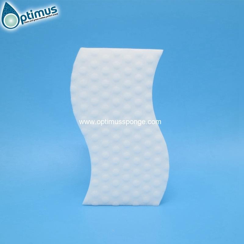 Customized wave special shaped melamine sponge  2