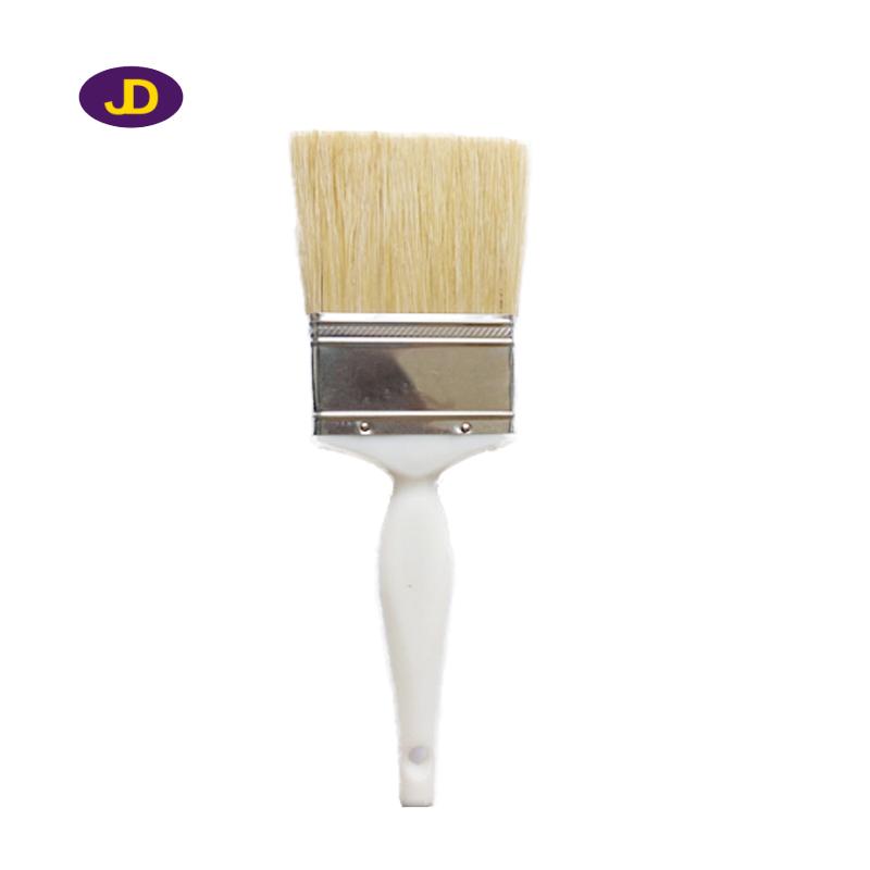 Pig bristles Paint brush with plastic handle 