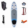 10ft inflatable sup paddle board with three piece adjustable
