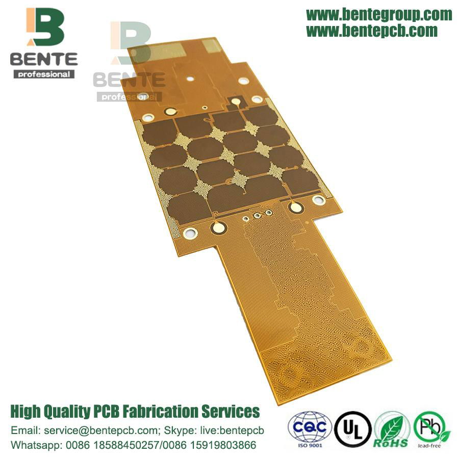 2Layers Flexible PCB ENIG Material DuPont PI 2