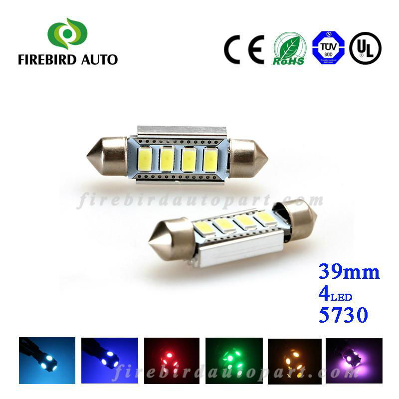 2w 4 Led 5630 5730 festoon led canbus no error free festoon 31mm 36mm 39mm 42mm 