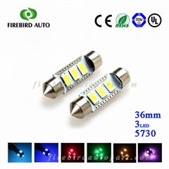 Wholesale white Festoon 36mm 3SMD 5730 LED reading lighting