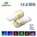 T10 5630 10SMD with lens Canbus 12v led car high lumens super CANBUS led car bul 1