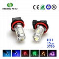 Super Bright H11 5730 15SMD Led Ice Blue light Car Led Headlight fog light 1