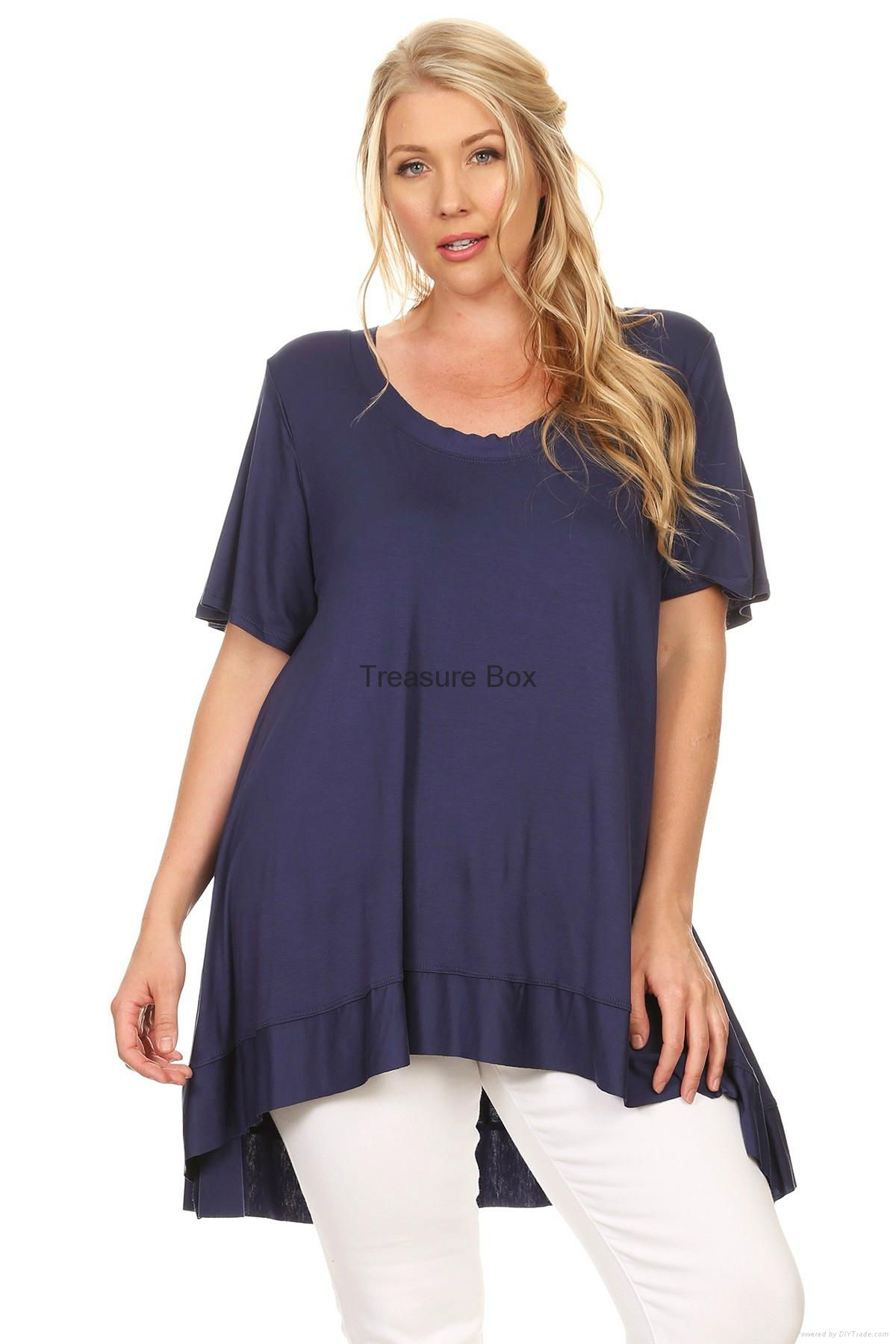 Women's plus size top tunic plus size 2