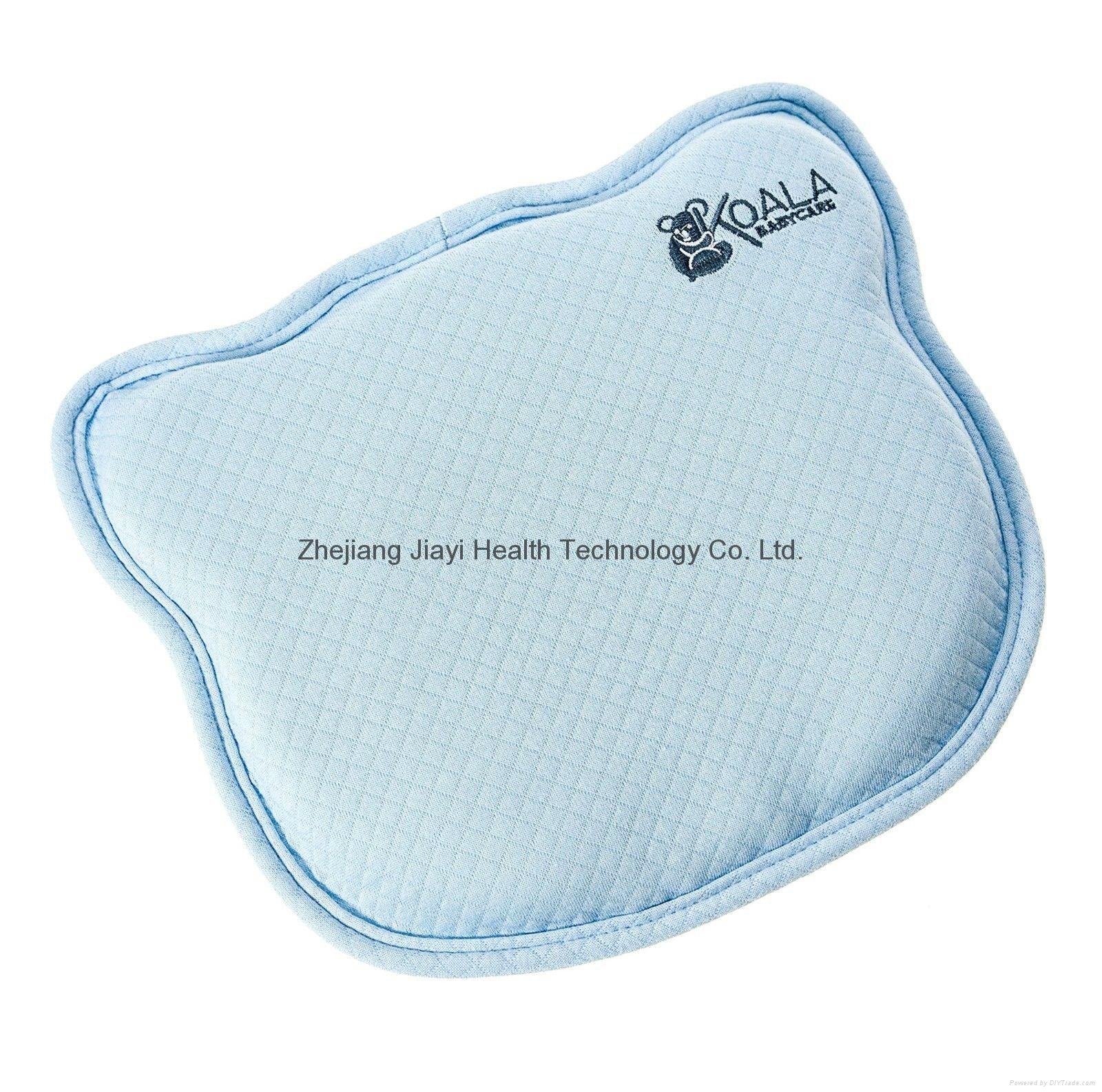 Orthopedic Flat Head Baby Pillow w 2 Removable Covers Toddler Care Cushion Blue  5