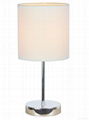 WHT Chrome Mini Basic Table Lamp