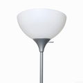 Simple Designs LF2000-S    loor Lamp with Reading Light, Silver 2