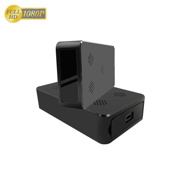 HD 1080p black box wifi invisible hidden camera 5 meters night vision and PIR 