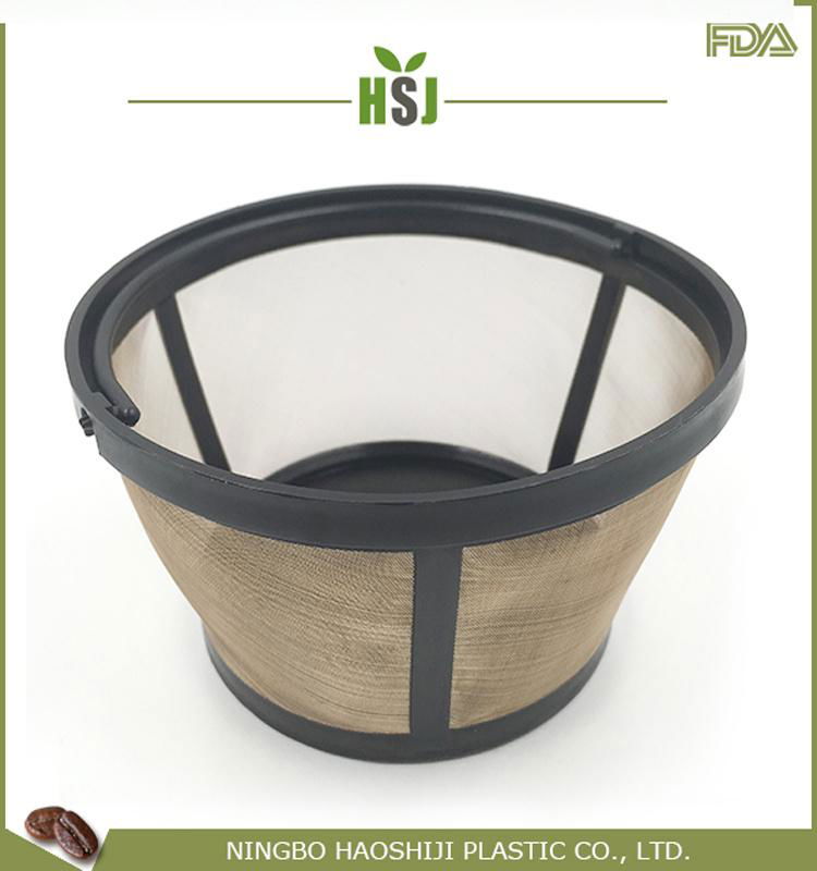 Permanent Basket Style Gold Tone Coffee Filter