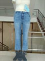 Women's jeans with acid wash