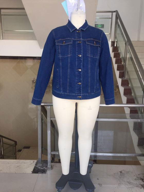 Women's long denim jacket