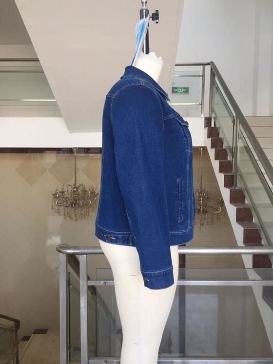 Women's long denim jacket 2