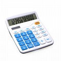 12 Digits Dual Power Basic Electronic Calculator 3