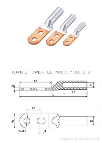 Hot Sale cable lugs DTLB series Copper-Aluminium connector terminal