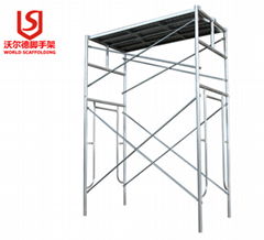 Safety and Stability Pre-galvanized Highly Quality Frame Scaffolding for constru