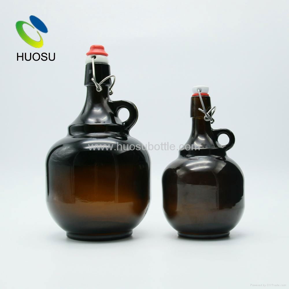 64 oz glass growler with ceramic swing top 5