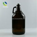 64 oz glass growler with aluminum screw cap