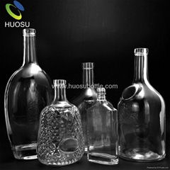 wholesale 750 1000 1500 ml glass whisky bottle