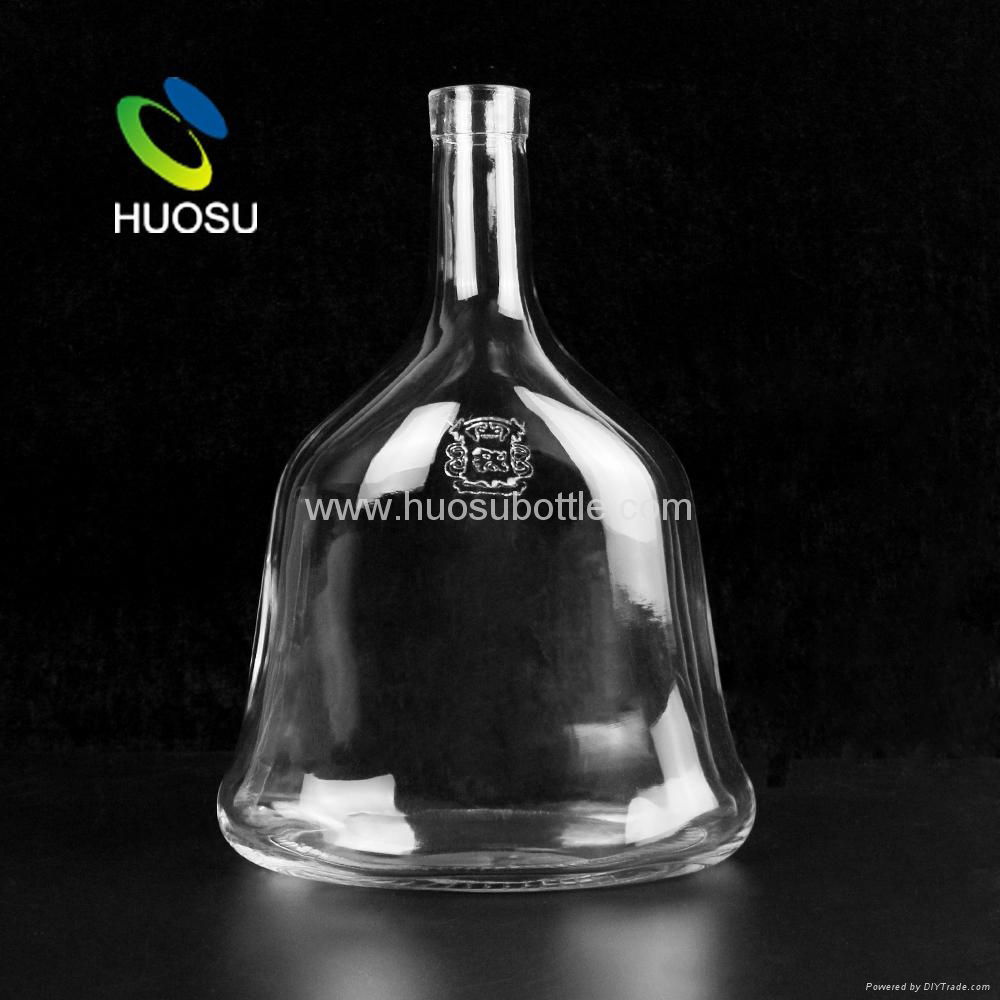 wholesale 750 1000 1500 ml glass whisky bottle 5