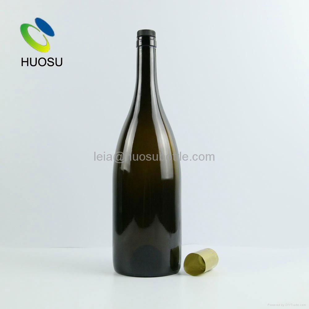 wholesale 1500 ml  glass wine bottle 3