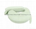 NEW BABY BREAST FEEDING SUPPORT MEMORY FOAM PILLOW W ZIP COVER GREEN WASHABLE $ 3